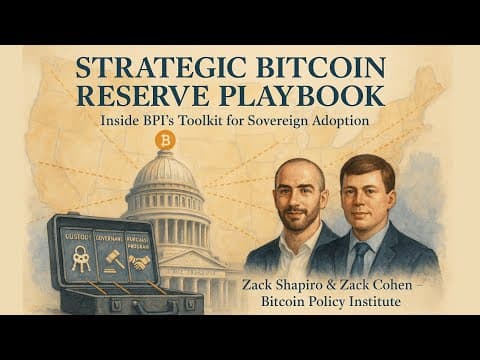 The Strategic Bitcoin Reserve Playbook: Inside BPI’s Toolkit for Sovereign Adoption