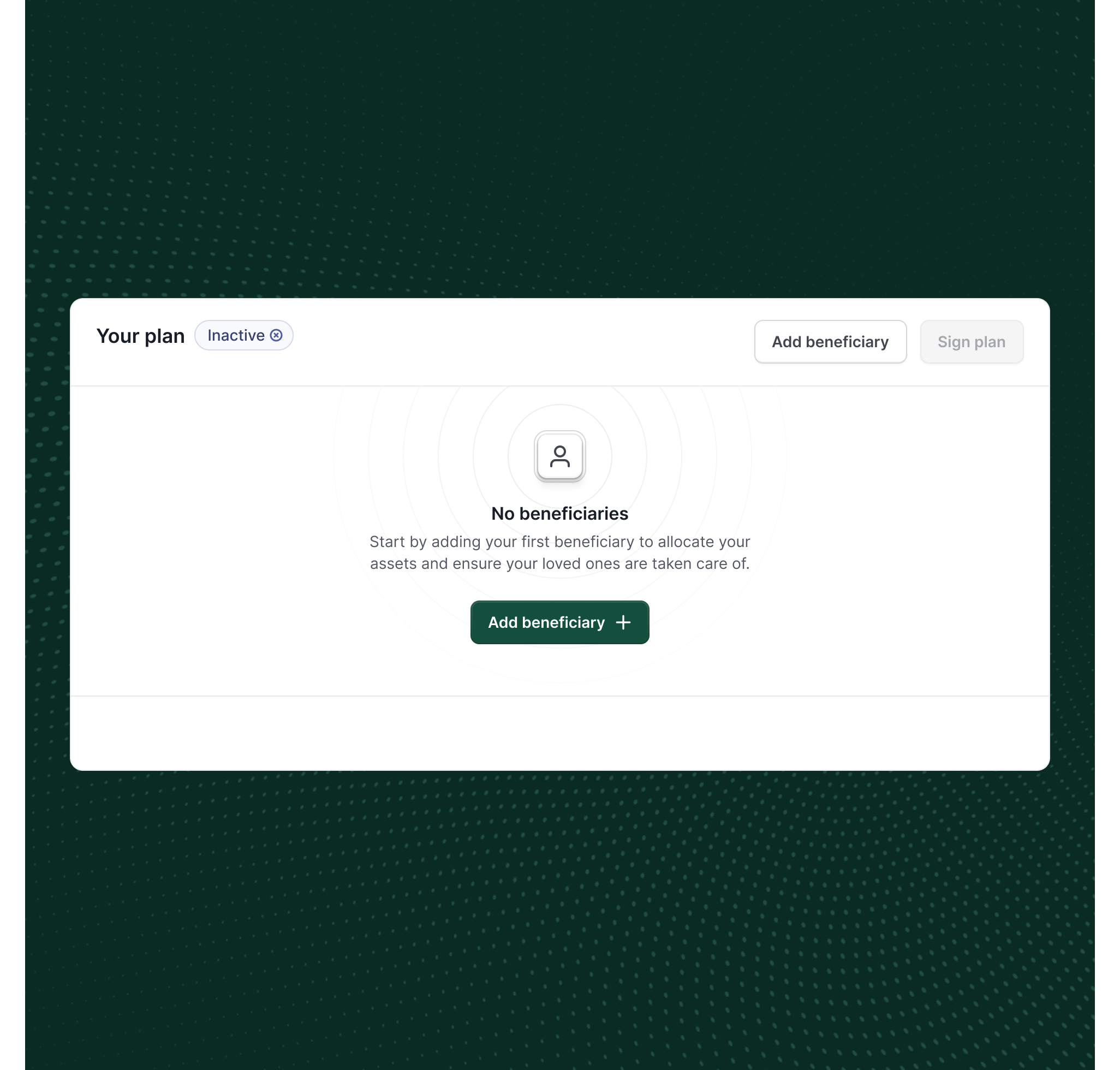 Onramp inheritance plan